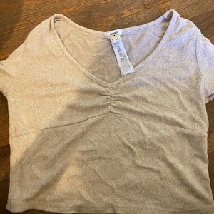 forever 21 cropped  mini shirt size L